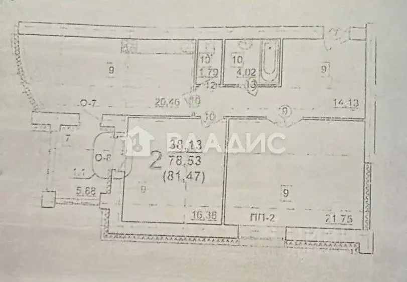 2-к кв. Владимирская область, Владимир Северная ул., 110А (81.47 м) - Фото 1