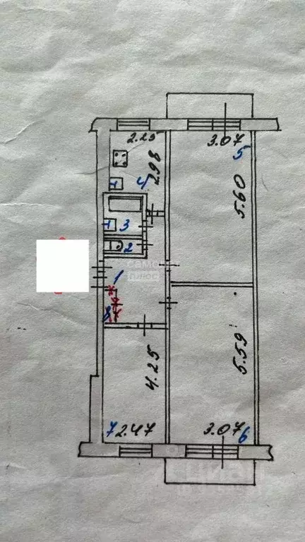 3-к кв. Курская область, Курск просп. Кулакова, 33А (60.8 м) - Фото 1