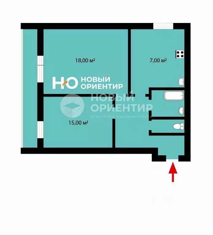 2-к кв. Свердловская область, Екатеринбург ул. Инженерная, 19А (49.0 ... - Фото 2