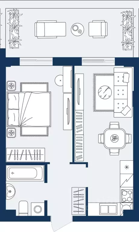 1-к кв. Дагестан, Махачкала Ипподром мкр,  (41.53 м) - Фото 1