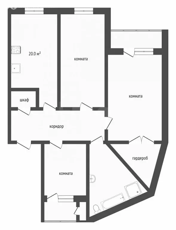 3-комнатная квартира: Тюмень, Олимпийская улица, 10 (103.5 м) - Фото 0