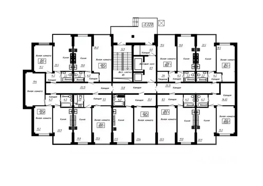 1-к кв. Ставропольский край, Ессентуки  (53.3 м) - Фото 2