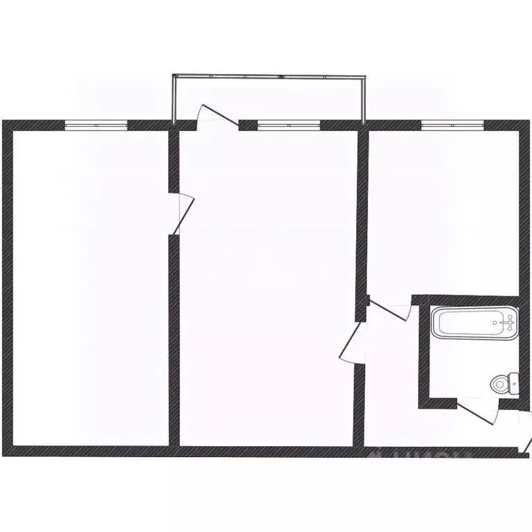 2-к кв. Липецкая область, Липецк ул. Гагарина, 29 (44.0 м) - Фото 2