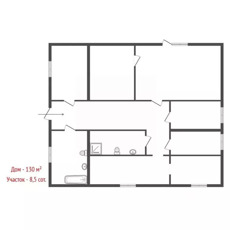 Дом в Свердловская область, Сысертский муниципальный округ, д. ... - Фото 2