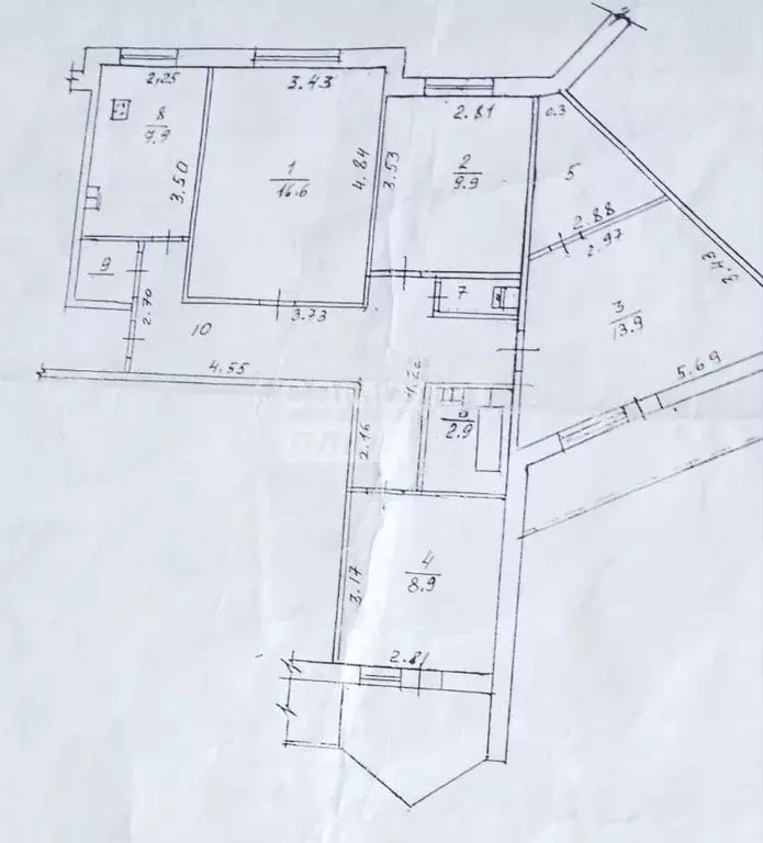 4-к кв. Волгоградская область, Волгоград ул. Кирова, 96 (87.3 м) - Фото 1