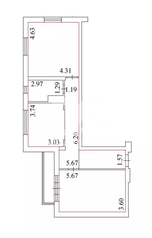 2-комнатная квартира: Новосибирск, улица Есенина, 12/1 (72.7 м) - Фото 0