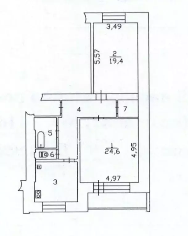 2-к кв. Ханты-Мансийский АО, Сургут Привокзальная ул., 18/3 (81.3 м) - Фото 2