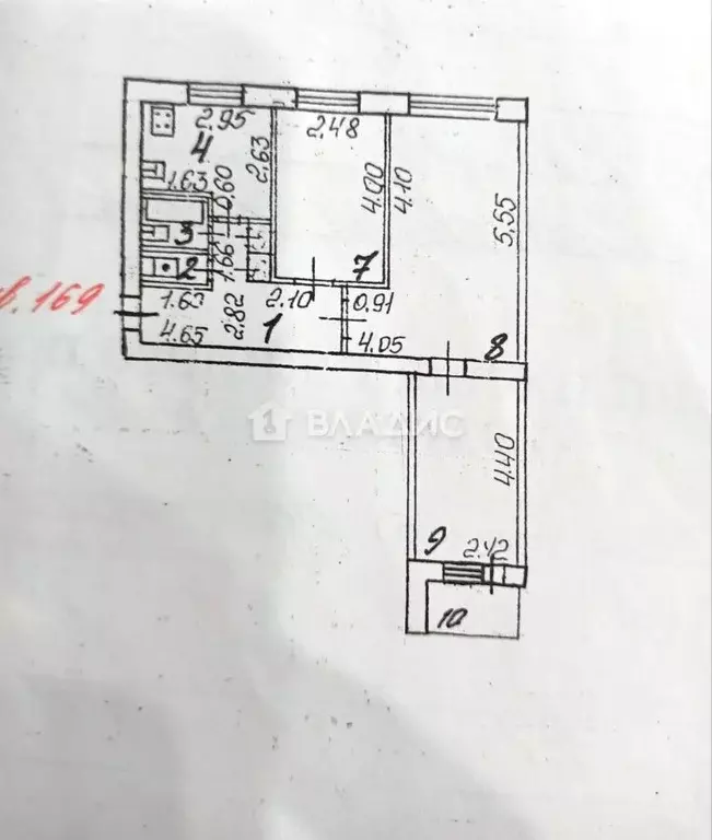 3-к кв. Белгородская область, Белгород ул. Белгородского полка, 34 ... - Фото 2