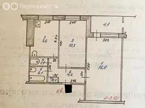 2-комнатная квартира: Комсомольск-на-Амуре, улица Гамарника, 19к6 (43 ... - Фото 1