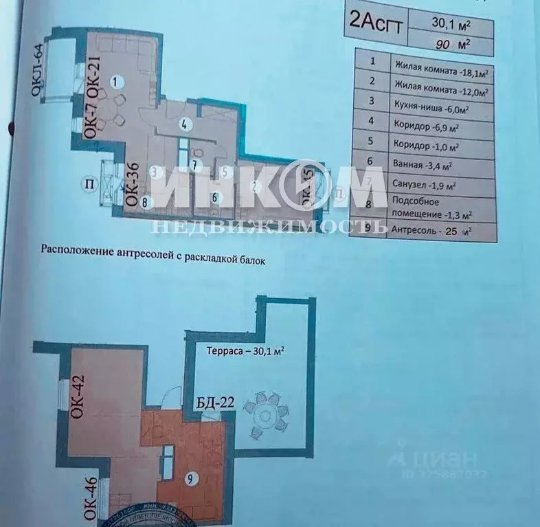 4-к кв. Московская область, Красногорск городской округ, Сабурово пгт ... - Фото 2