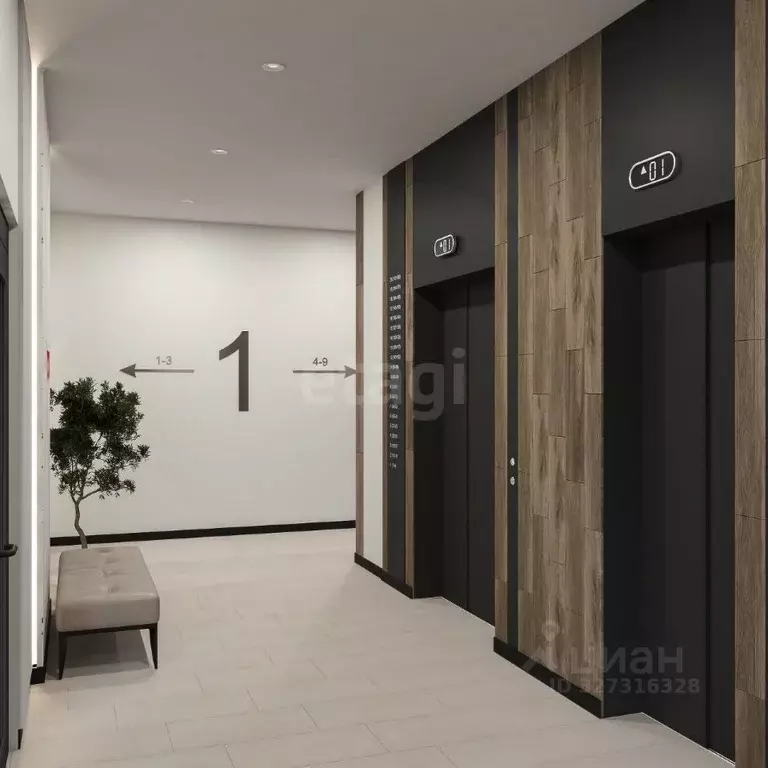 Студия Тюменская область, Тюмень ул. Краснооктябрьская, 16 (21.5 м) - Фото 1