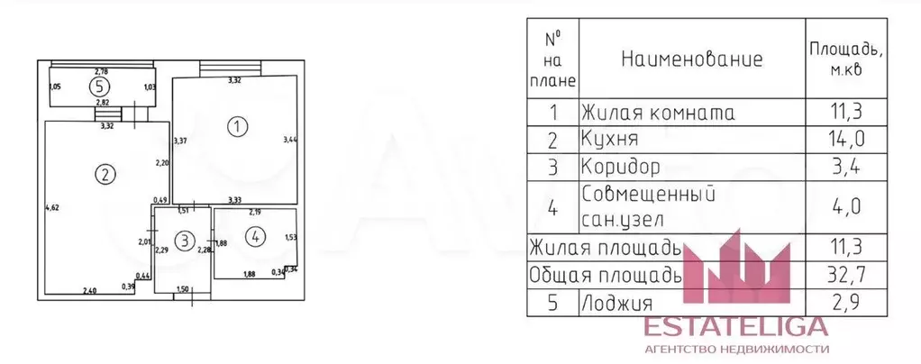 1-к. квартира, 35,6 м, 2/23 эт. - Фото 0