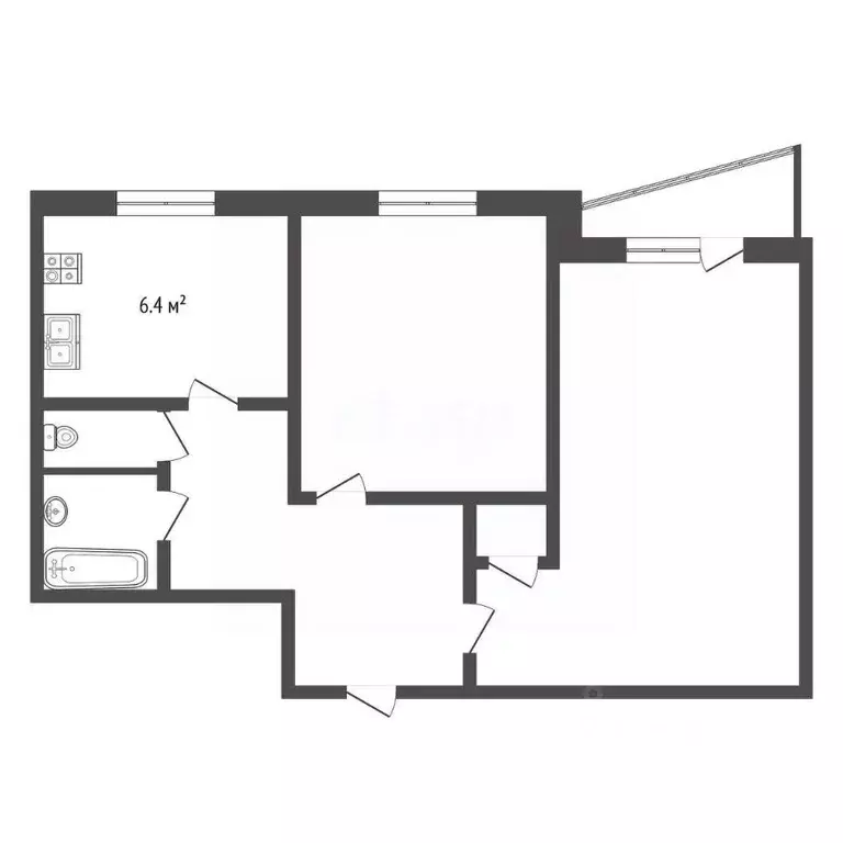 2-к кв. Москва Каширское ш., 132К1 (45.2 м) - Фото 1