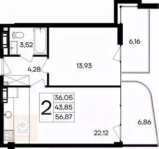 2-к кв. Крым, Сакский район, Лесновское с/пос, с. Прибрежное ул. ... - Фото 1