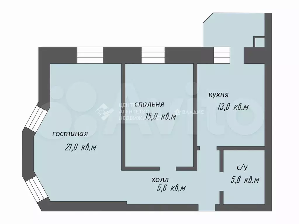 2-к. квартира, 67 м, 8/10 эт. - Фото 0