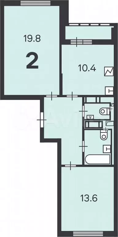 Аукцион: 2-к. квартира, 58 м, 12/14 эт. - Фото 0