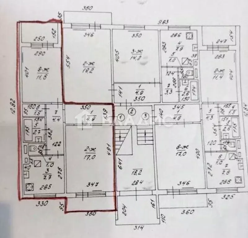 2-к кв. Калининградская область, Гурьевский муниципальный округ, пос. ... - Фото 2