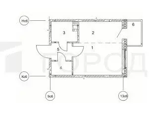 Квартира-студия: Новосибирская область, рабочий посёлок Кольцово, ... - Фото 1