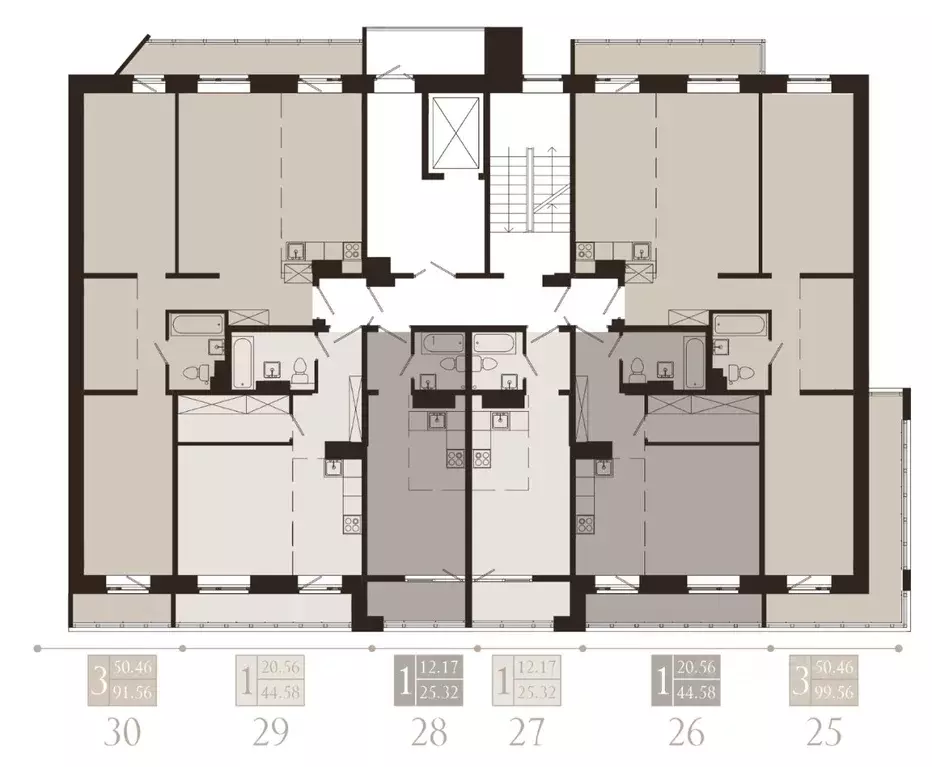 3-к кв. Иркутская область, Иркутск Советская ул., 115/1 (99.56 м) - Фото 2