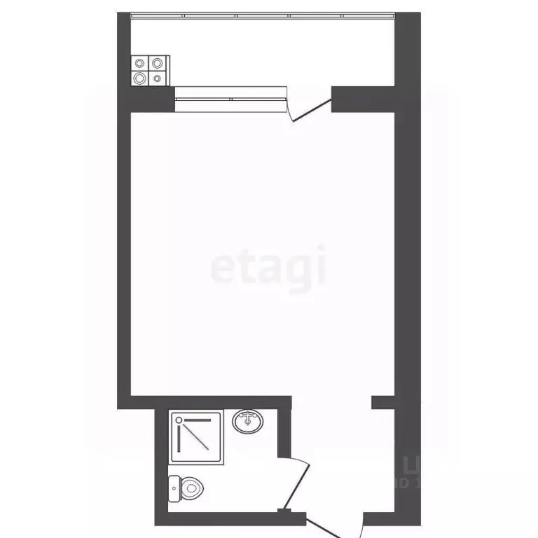 Студия Тюменская область, Тюмень ул. Червишевский Тракт, 84 (19.0 м) - Фото 2