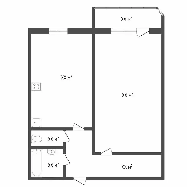 1-комнатная квартира: Тюмень, Широтная улица, 108к2 (44.9 м) - Фото 0