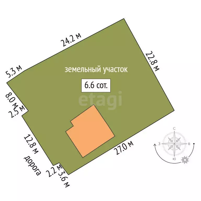 Участок в Омск, садоводческое некоммерческое товарищество Садовод (6 ... - Фото 1