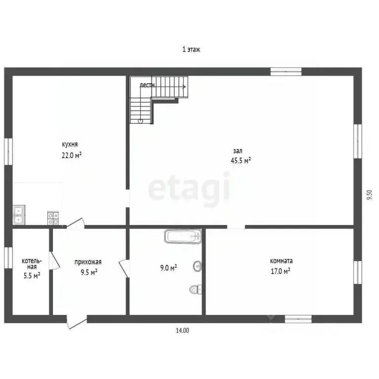 Дом в Тюменская область, Тюменский муниципальный округ, д. Криводанова ... - Фото 2