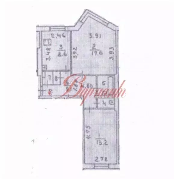 2-к кв. Архангельская область, Северодвинск ул. Ломоносова, 95 (53.9 ... - Фото 1