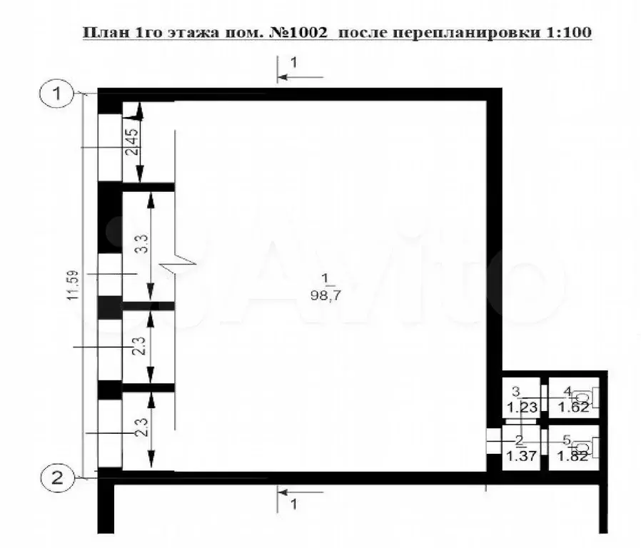Помещение в аренду на ул.Тукая, д.112, 25 м - Фото 0