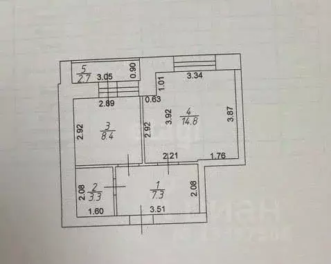 1-к кв. Тверская область, Калининский муниципальный округ, д. Батино ... - Фото 2
