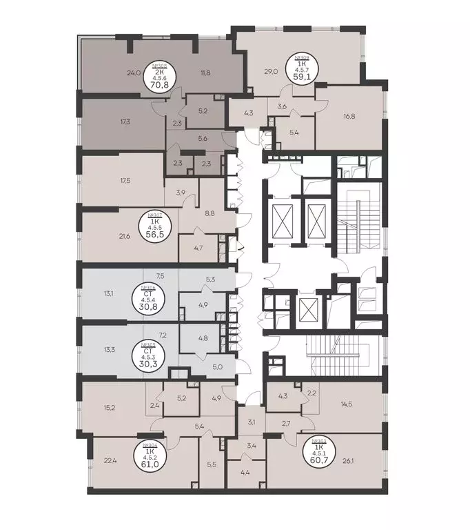 2-комнатная квартира: Москва, Крылатская улица, 33к1 (70.8 м) - Фото 1