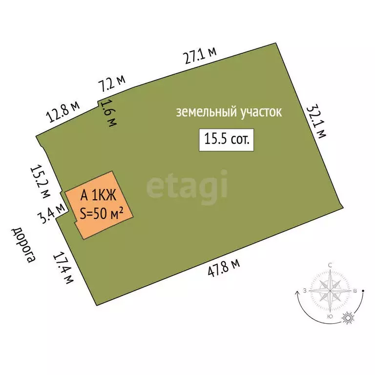 Дом в посёлок городского типа Богандинский, Советская улица (50 м) - Фото 1