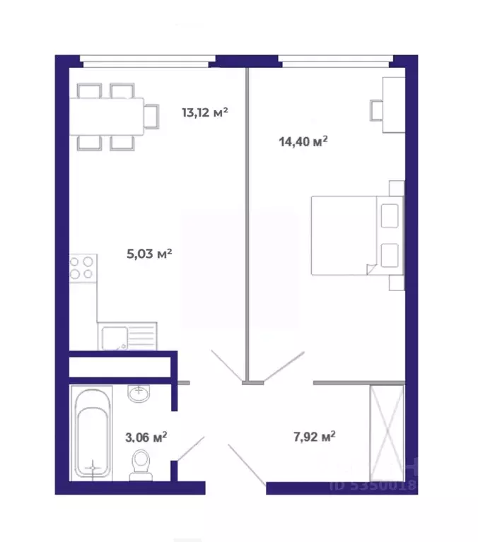 2-к кв. Иркутская область, Иркутский муниципальный округ, Маркова рп, ... - Фото 1