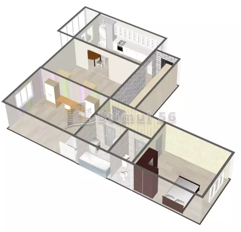 3-комнатная квартира: Оренбург, проспект Победы, 157/2 (70.9 м) - Фото 2