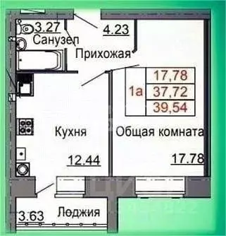 1-к кв. Марий Эл, Медведево городское поселение, Медведево пгт ул. ... - Фото 2