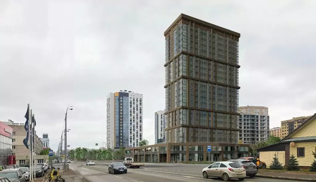 1-к кв. Татарстан, Казань ул. Аделя Кутуя, 95А (40.95 м) - Фото 2