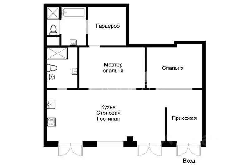 3-к кв. Москва Шлюзовая наб., 2А (93.0 м) - Фото 2