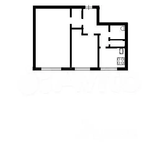 2-к. квартира, 44,5 м, 1/12 эт. - Фото 0