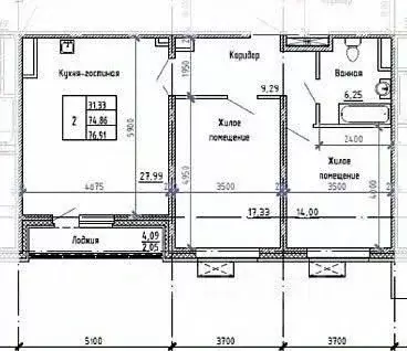 3-к кв. Сахалинская область, Южно-Сахалинск ул. Имени Н.Г. Смирнова, 3 ... - Фото 2
