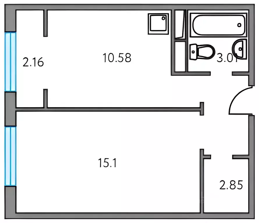 1-к кв. Московская область, Красногорск городской округ, д. Глухово ... - Фото 2