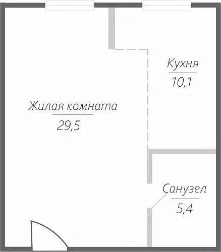 1-к кв. Самарская область, Тольятти ул. Фрунзе, 2В (45.0 м) - Фото 0