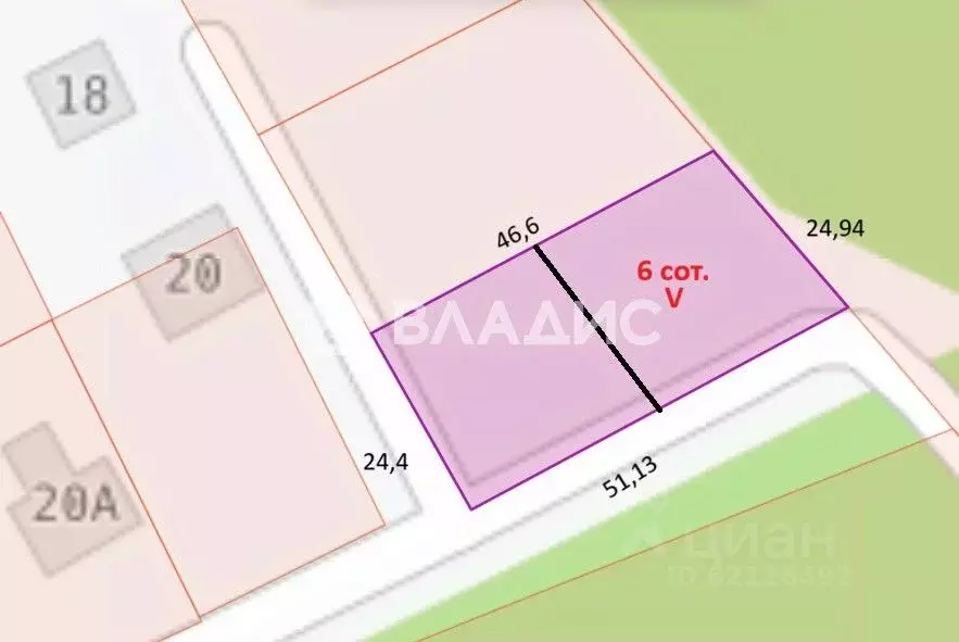 Участок в Ленинградская область, Всеволожск Дорожный пер. (6.0 сот.) - Фото 1