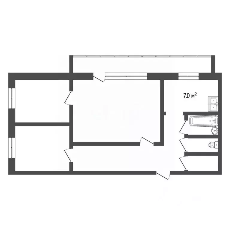 3-к кв. Владимирская область, Муром Московская ул., 62 (51.0 м) - Фото 2