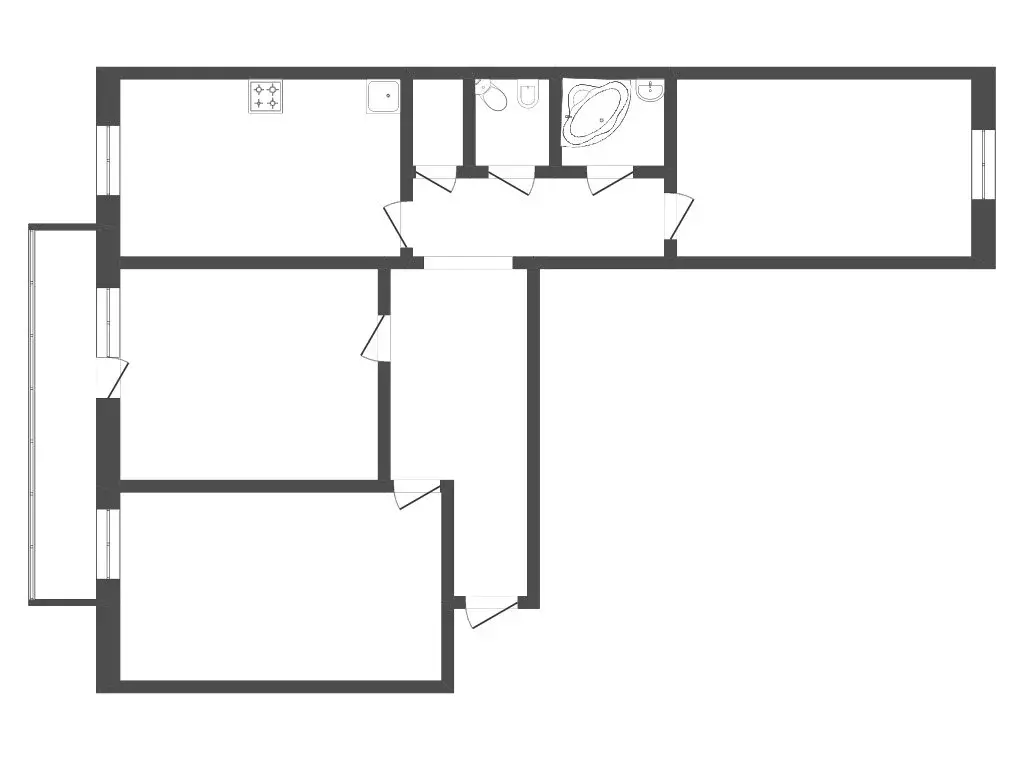 3-комнатная квартира: Тюмень, Широтная улица, 134к2 (85 м) - Фото 1