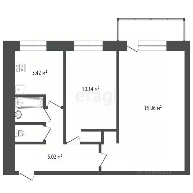 2-к кв. Москва Дмитровское ш., 131К1 (44.6 м) - Фото 1