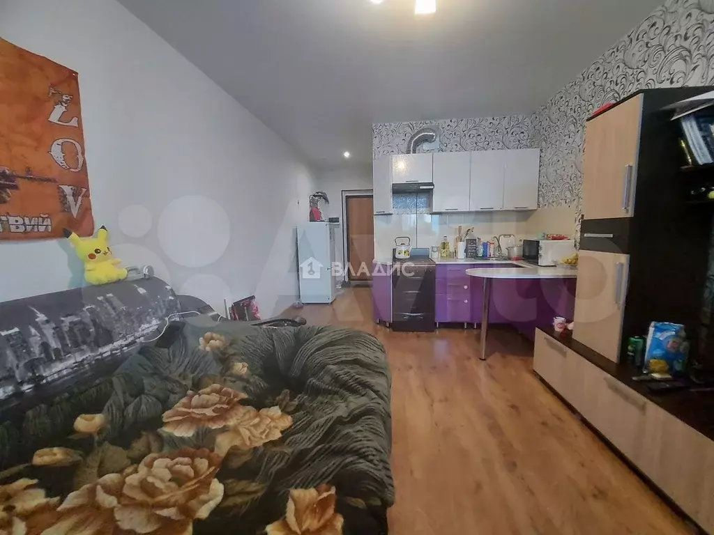 Квартира-студия, 23,7 м, 2/12 эт. - Фото 1