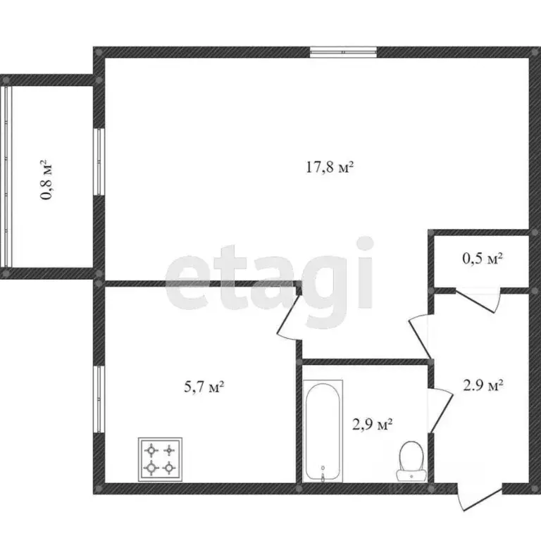 1-к кв. Нижегородская область, Нижний Новгород ул. Невзоровых, 38/6 ... - Фото 2