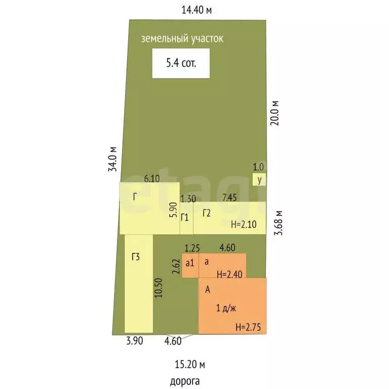 Дом в Ишим, Коркинская улица (61.4 м) - Фото 1