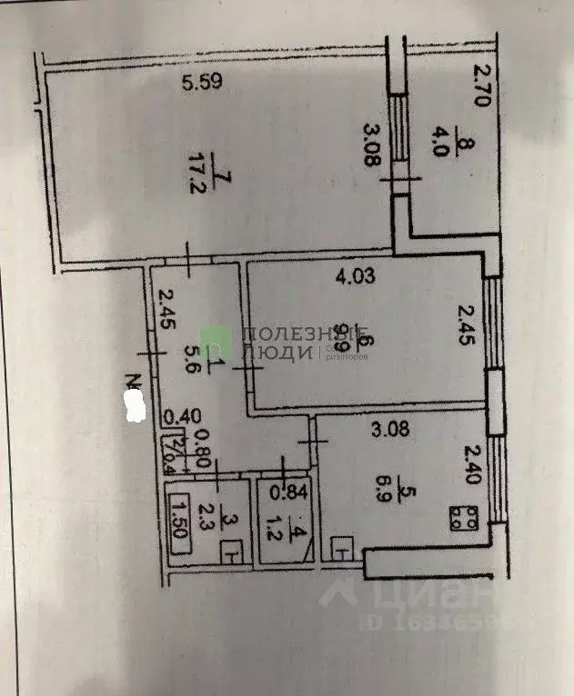 2-к кв. Башкортостан, Уфа Баязита Бикбая ул., 19/1 (43.2 м) - Фото 1