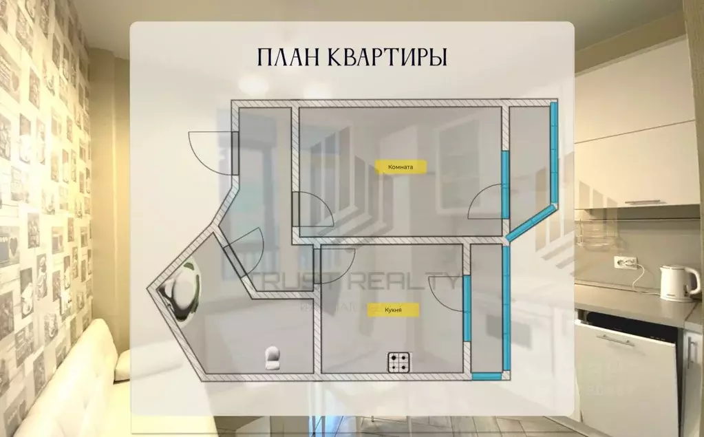 1-к кв. Санкт-Петербург Заставская ул., 46к3 (43.0 м) - Фото 1